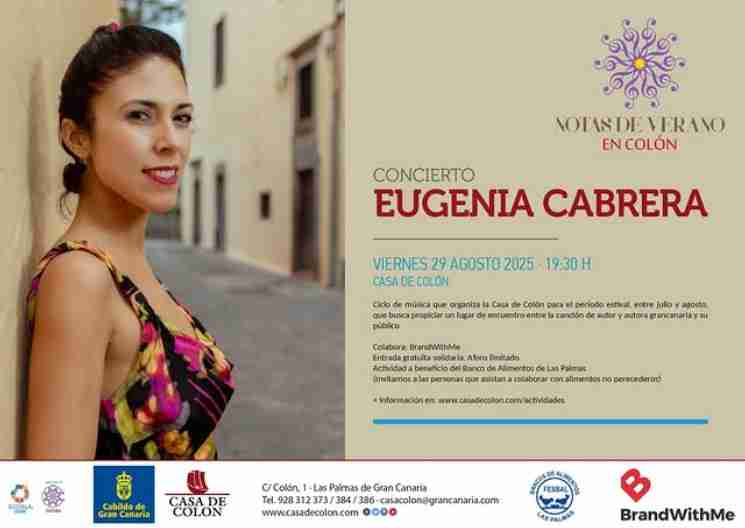 Concierto - Notas de Verano en Colón: Eugenia Cabrera