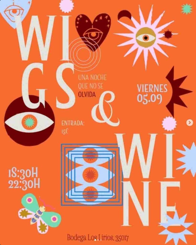 Wigs and Wine, espectáculo Drag Show en Bodega Los Lirios, Las Palmas de Gran Canaria.