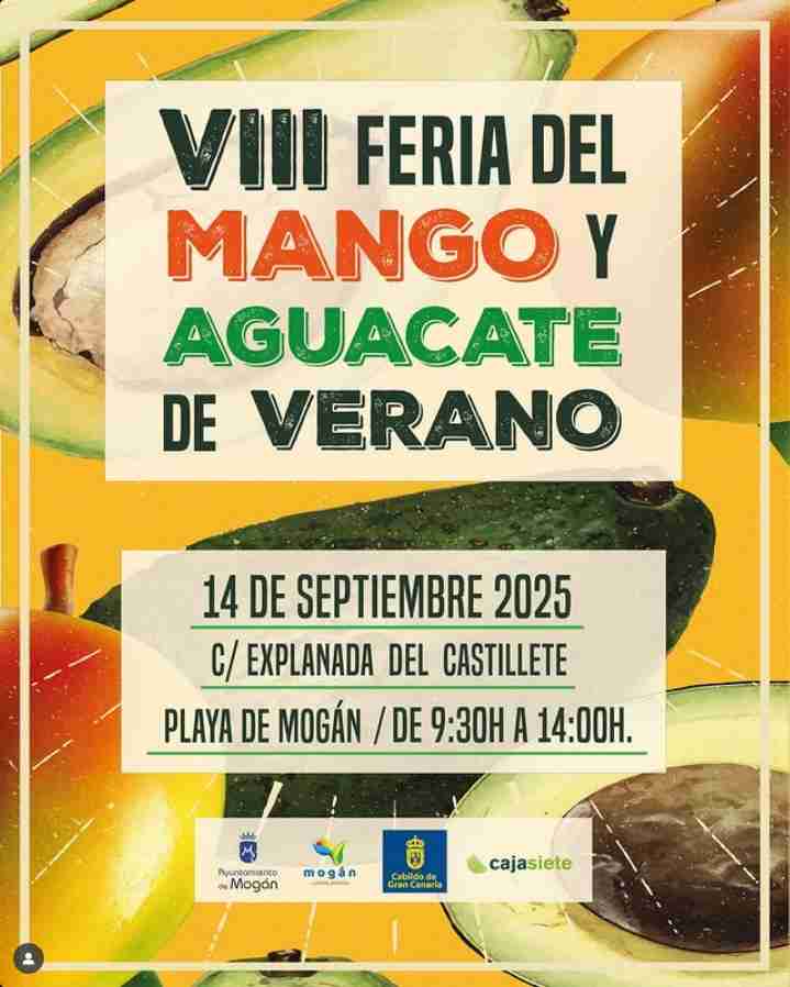 VIII Feria del Mango y Aguacate de Verano en Playa de Mogán, Gran Canaria.