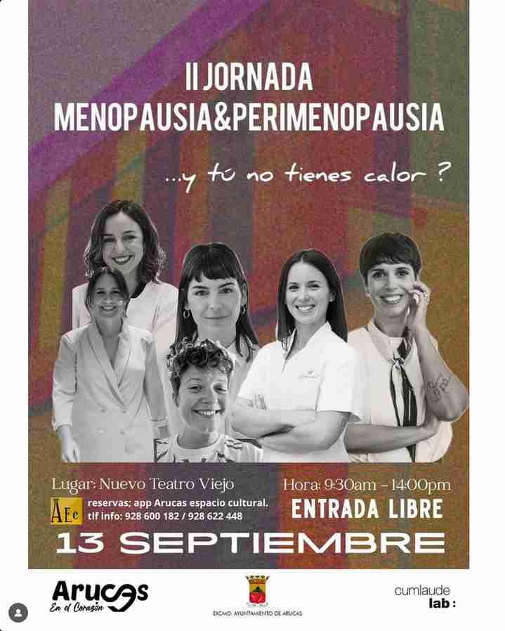 II Jornada "Menopausia y perimenopausia" en el Nuevo Teatro Viejo de Arucas, Gran Canaria.
