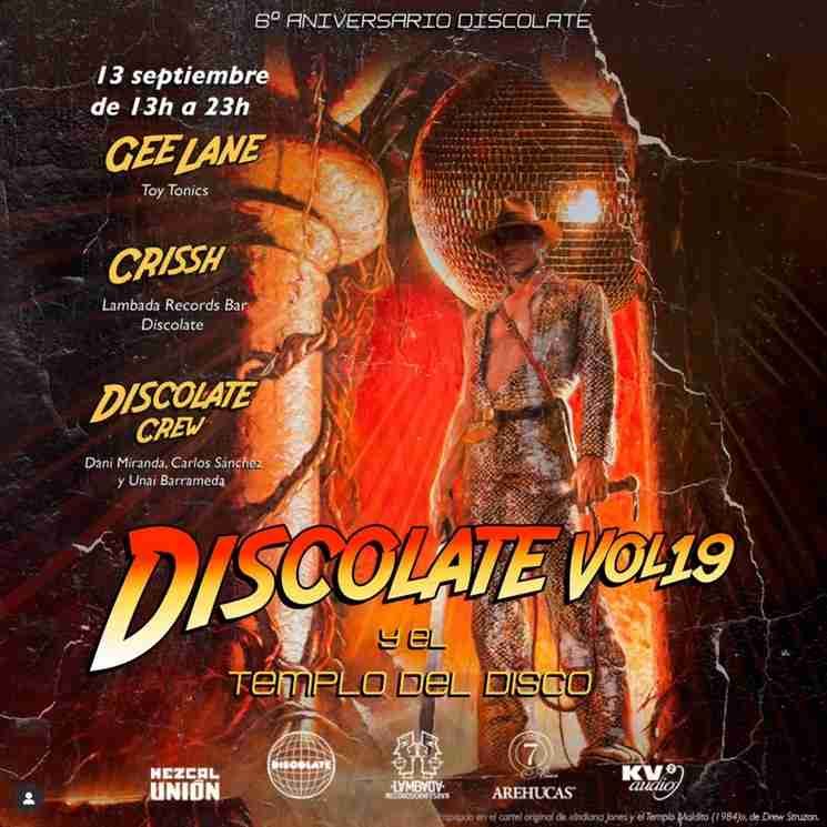 Fiesta - Discolate vol. 19 'y el Templo del Disco' y además nuestro 6° aniversario!