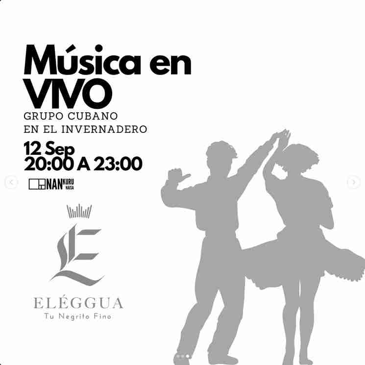 Música - Eléggua, grupo cubano en el Invernadero de Las Ramblas Centro, Las Palmas de Gran Canaria.