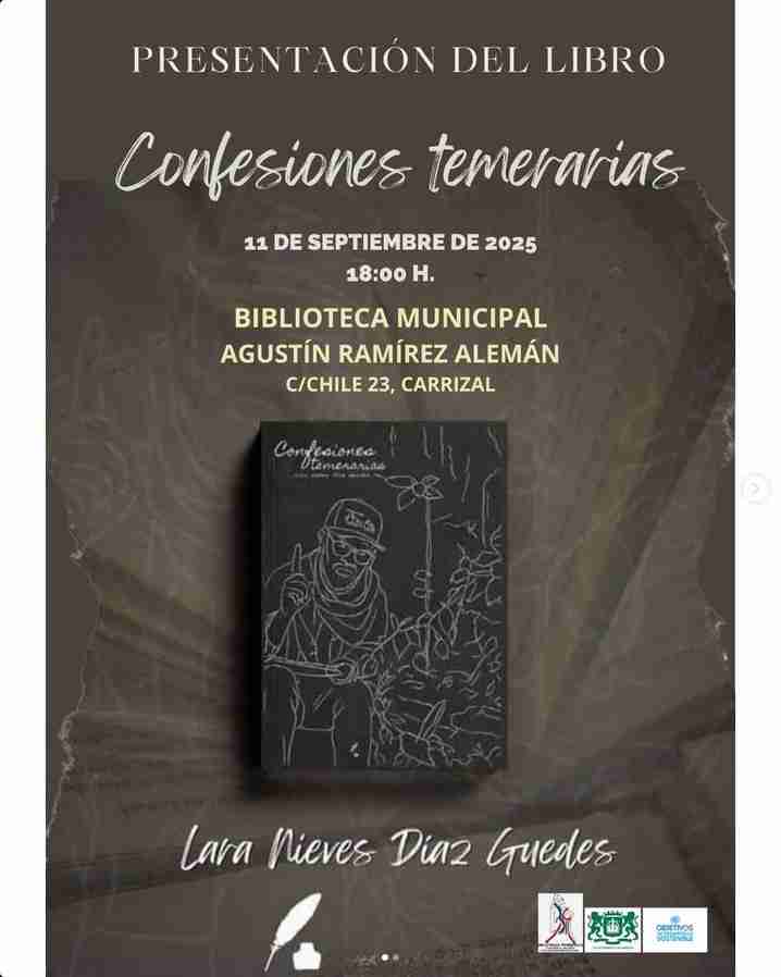 Presentación del Libro "Confesiones temerarias" de Lara Nieves Díaz en la Biblioteca Municipal de Carrizal de Ingenio, Gran Canaria.