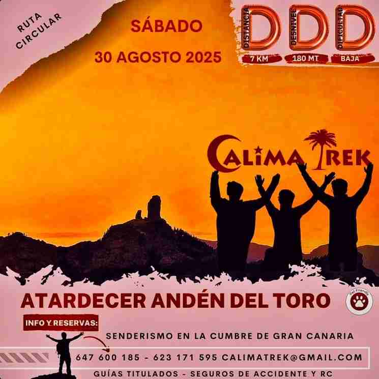 Ruta de Senderismo - Atardecer en Andén del Toro, San Mateo, Gran Canaria, por Calima Trek.