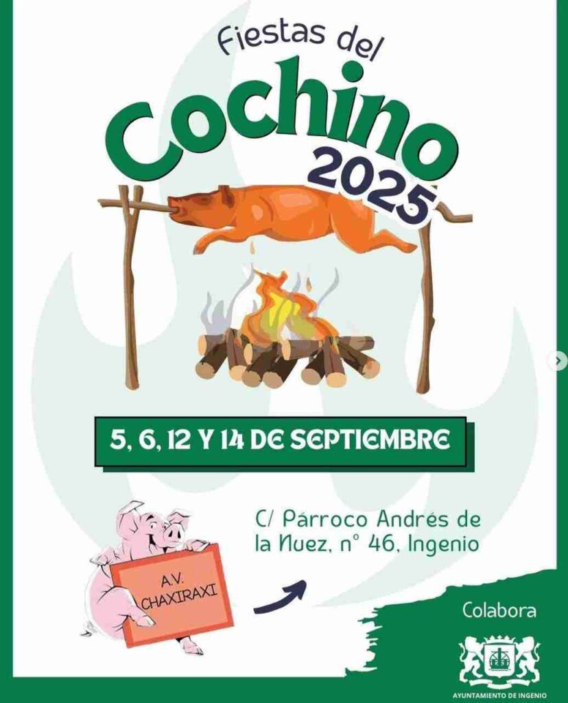 Programa de las Fiestas del Cochino en La Tarifa, Ingenio, Gran Canaria