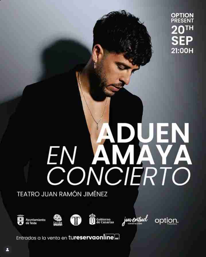 Concierto - Aduen Amaya en el Teatro Juan Ramón Jiménez, Telde, Gran Canaria.