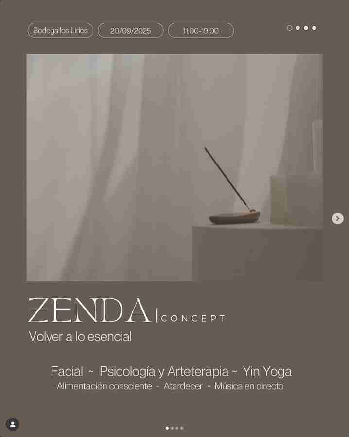 Jornada - Zenda Concept "Volver a lo esencial" en Bodega Los Lirios, Las Palmas de Gran Canaria.