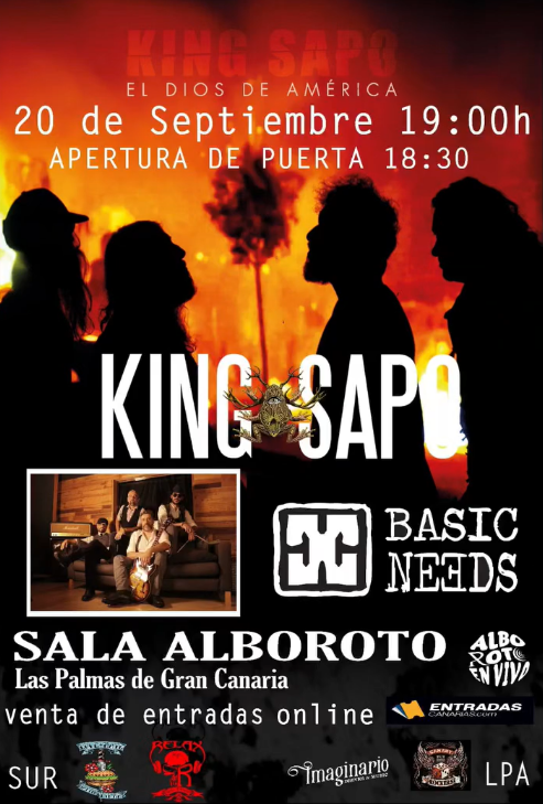 Concierto de King Sapo en la Sala Alboroto de Las Palmas de Gran Canaria.
