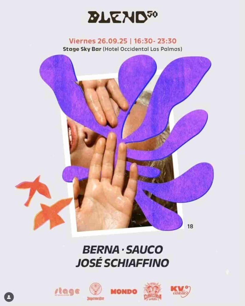 Fiesta Blend50 Vol.18 en el Stage Sky Bar del Hotel Occidental, Las Palmas de Gran Canaria.