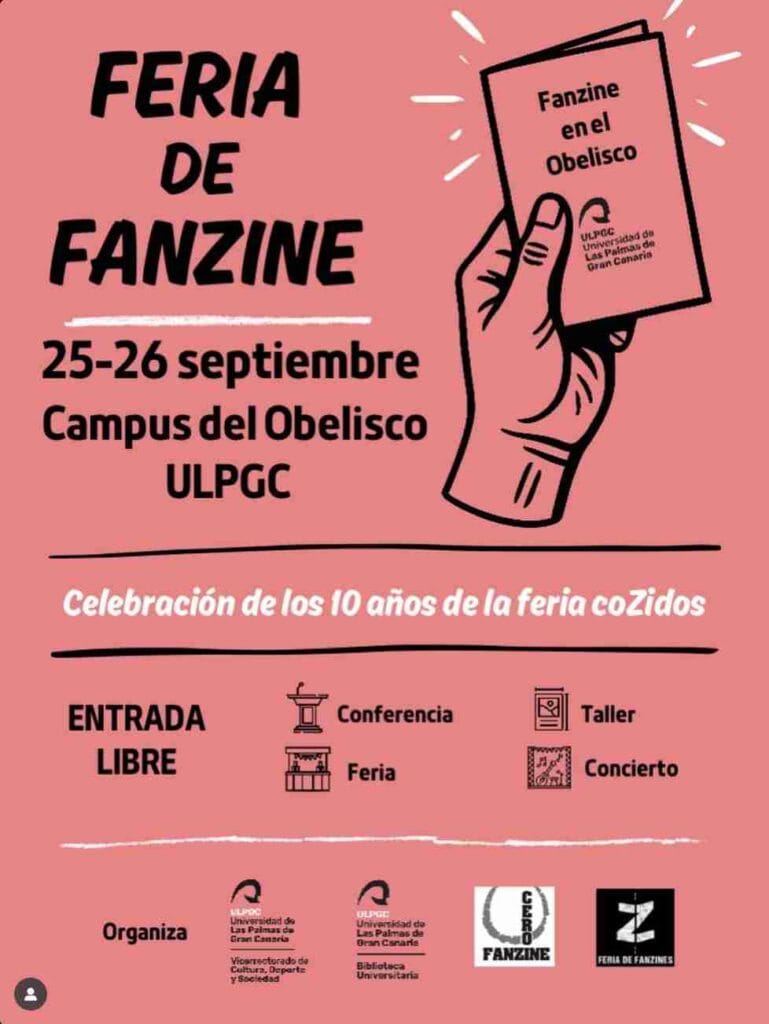 Feria de Fanzine en el Campus del Obelisco, Las Palmas de Gran Canaria por la celebración de los 10 años de la feria Cozidos.