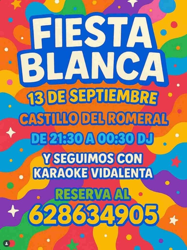 Fiesta Blanca en El Bar la Petanca, Castillo del Romeral, San Bartolomé de Tirajana, Gran Canaria.