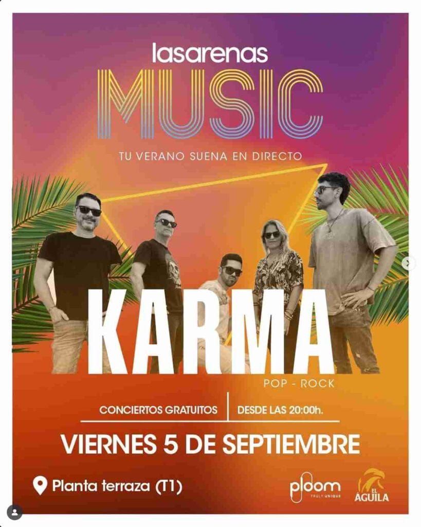Concierto de "Karma" en el CC Las Arenas, Las Palmas de Gran Canaria.