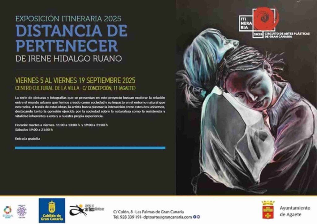 Inauguración de la Exposición "Distancia de pertenecer" de Irene Hidalgo en el Centro Cultural Villa de Agaete, Gran Canaria.