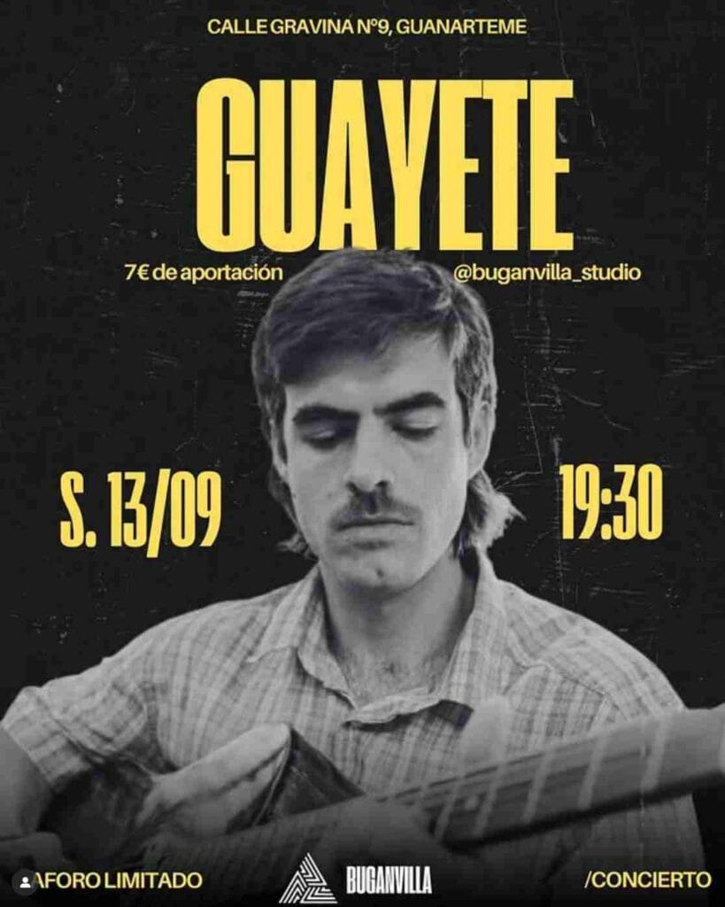 Concierto de Guayete en Buganvilla Studio, Las Palmas de Gran Canaria.