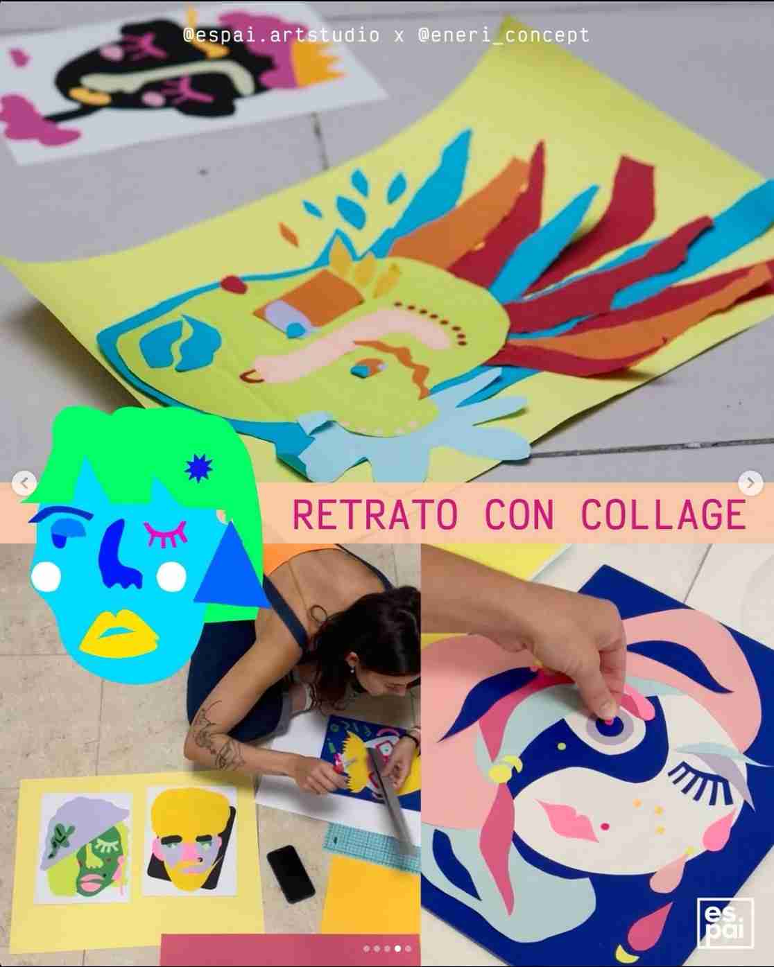 Taller de creatividad - "Retrato con Collage " con @eneri_concept en Espai Art Studio, Las Palmas de Gran Canaria.