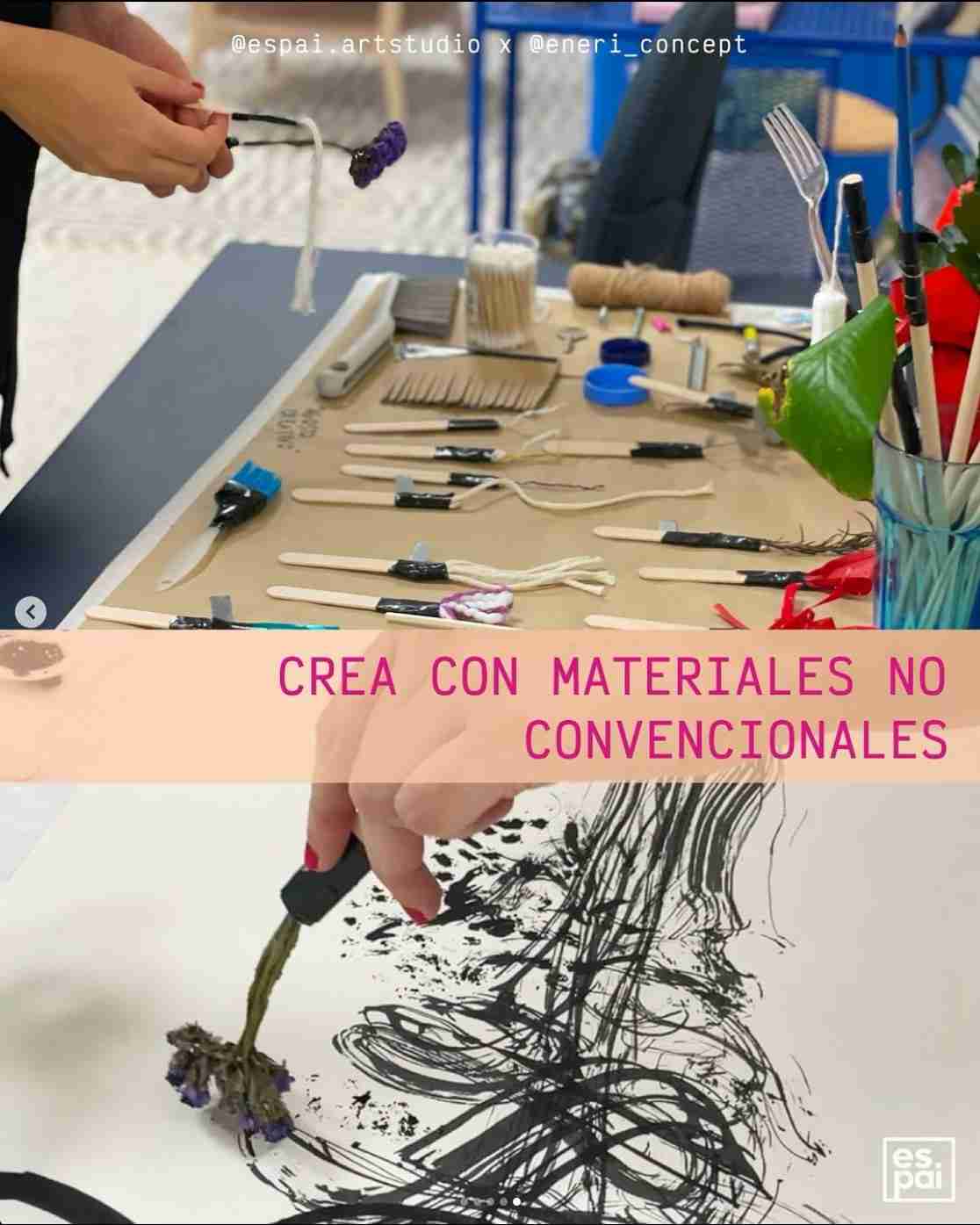 Taller de creatividad - "Crea con materiales no convencionales" con @eneri_concept en Espai Art Studio, Las Palmas de Gran Canaria.