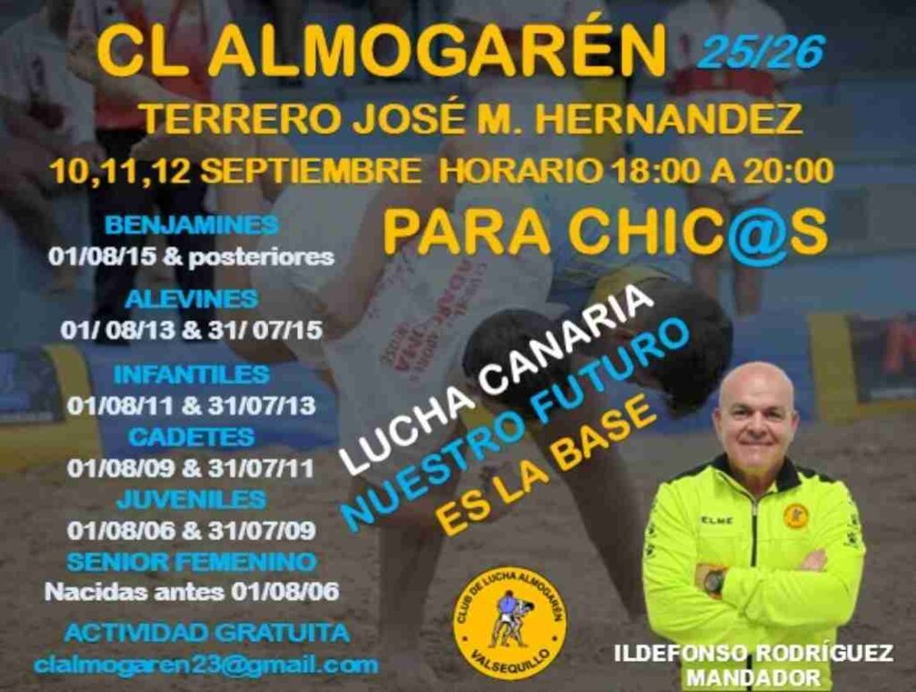 Deporte - Jornadas de Puertas abiertas CL Almogarén de Lucha Canaria en el Terrero José M. Hernández, Valsequillo, Gran Canaria.