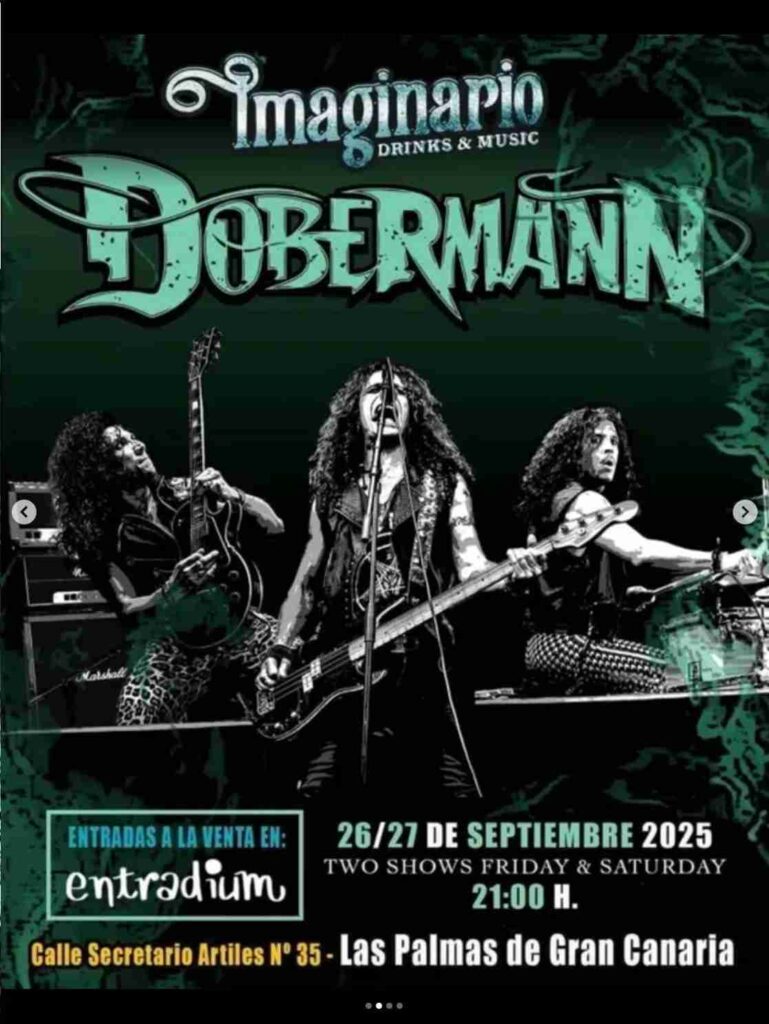 Concierto de Dobermann Live en Imaginario Drinks&Music, Las Palmas de Gran Canaria.