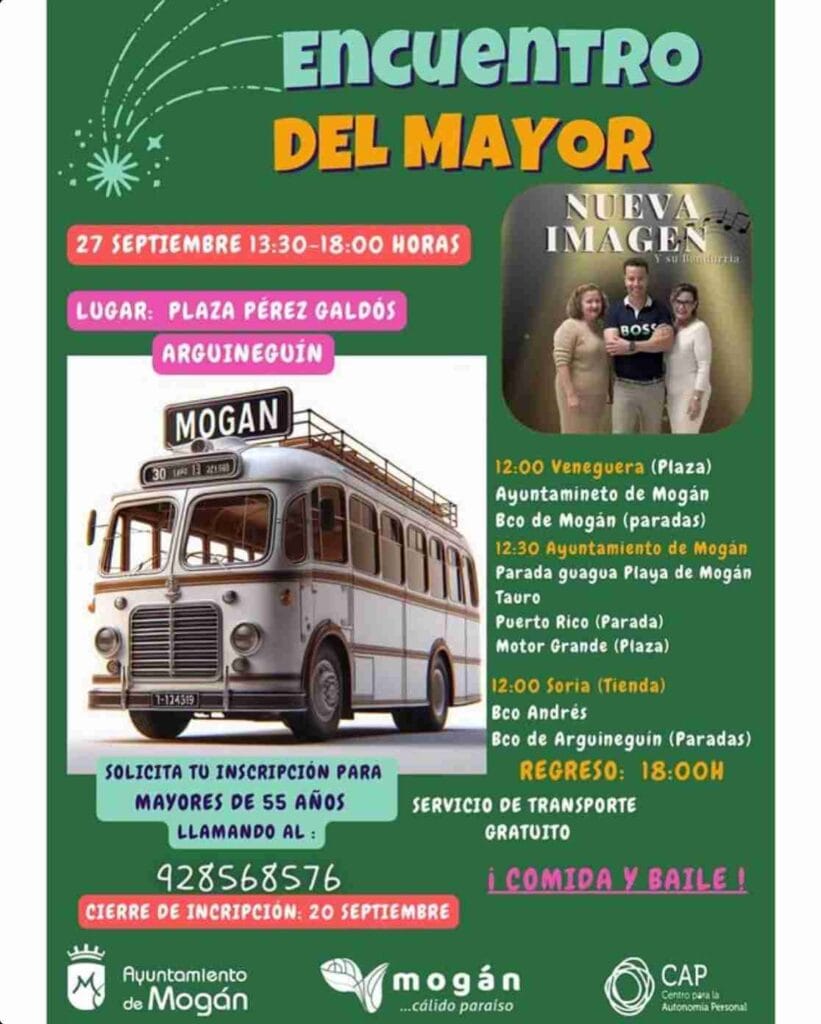 Encuentro del Mayor en la Plaza Pérez Galdós, Arguineguín, Gran Canaria.