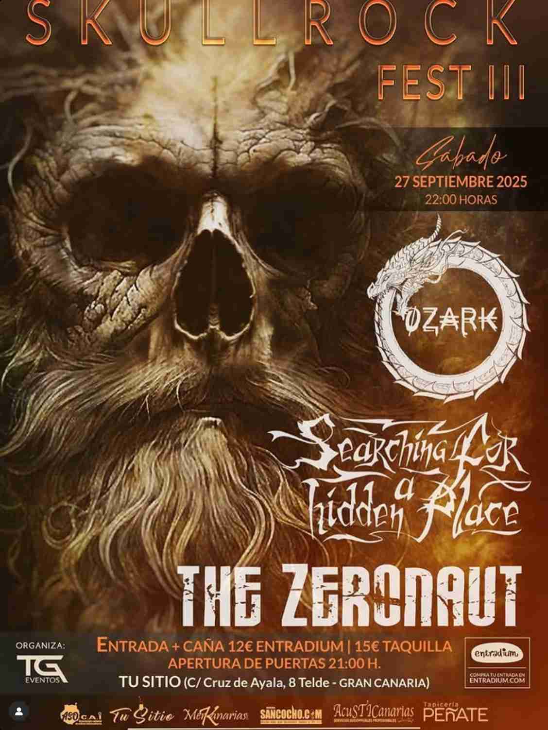 Festival - SkullRock Fest III en Tu Sitio es tu Lugar, Cruz de Ayala, Telde, Gran Canaria.