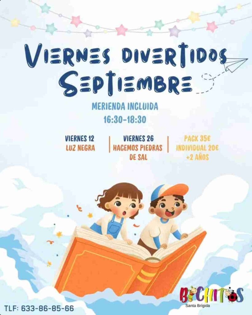 Actividad infantil "Luz negra" en la Escuela Infantil Bichitos, Santa Brígida, Gran Canaria.