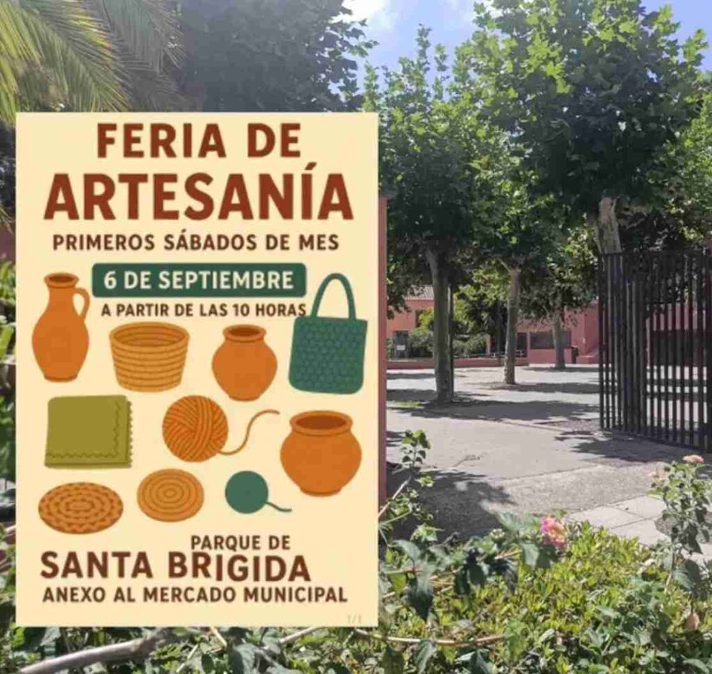 Feria de Artesanía en el Parque Municipal de Santa Brígida, Gran Canaria.