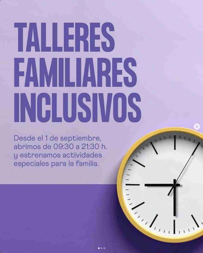 Infantil - Talleres familiares inclusivos en el CC Siete Palmas, Las Palmas de Gran Canaria.