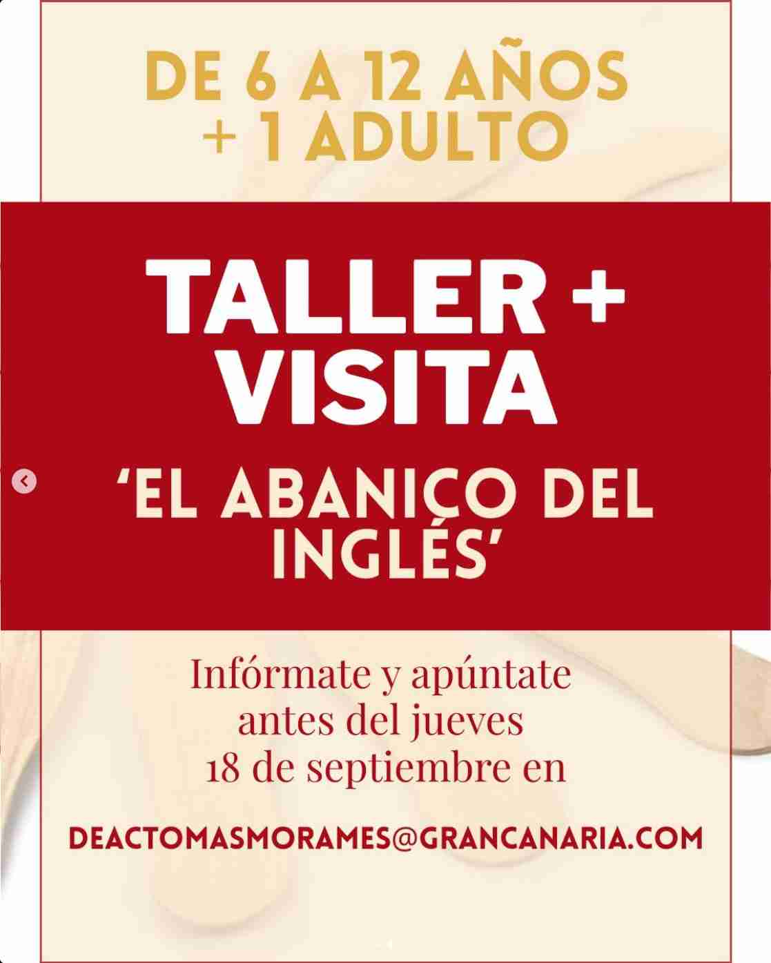 Taller "El Abanico Inglés" en la Casa-Museo Tomás Morales, Moya, Gran Canaria.