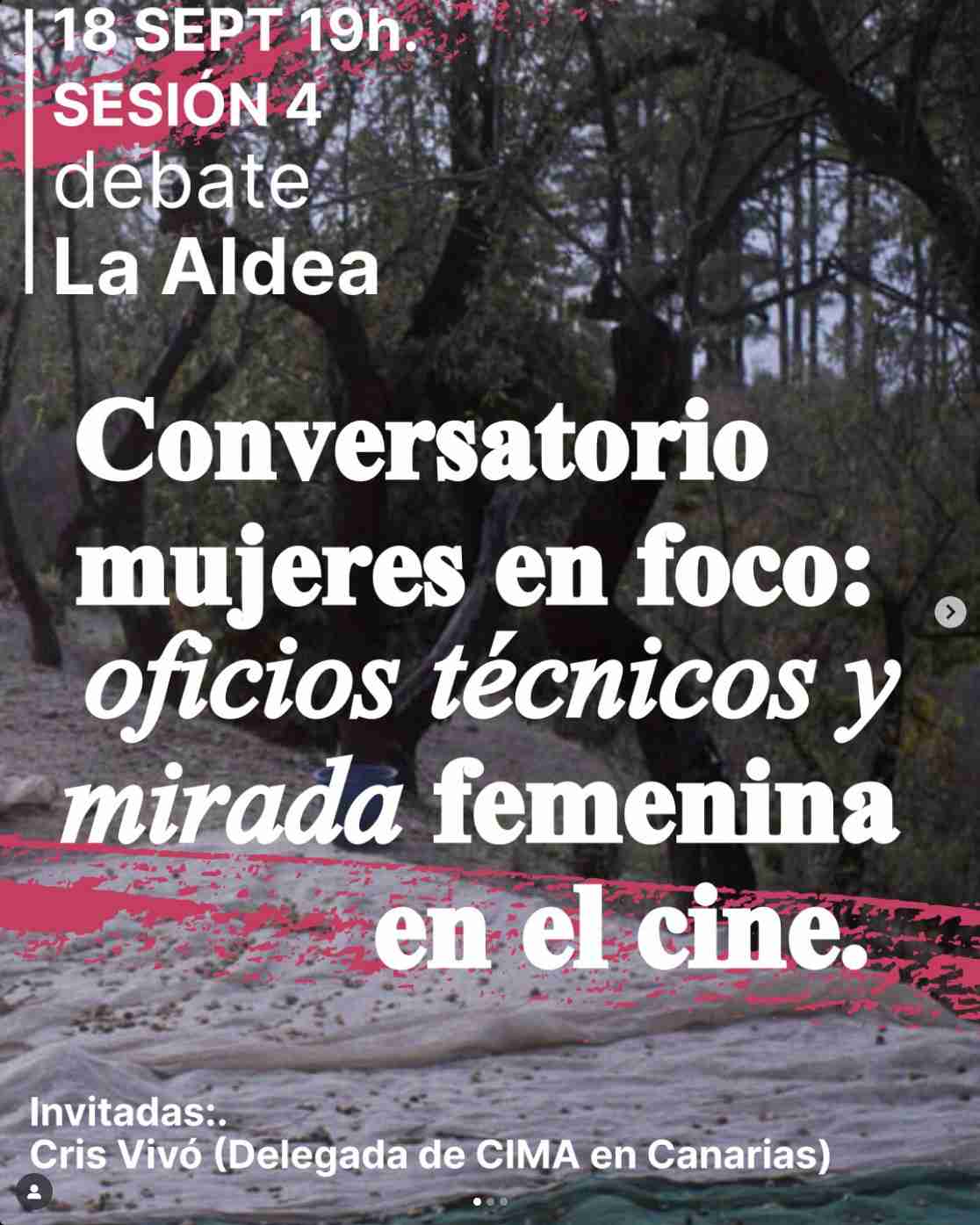 Ciclo de cine "La Pinochera: Mediación artística, cine experimental y activismo audiovisual" en el Centro Cultural de La Aldea, Gran Canaria.