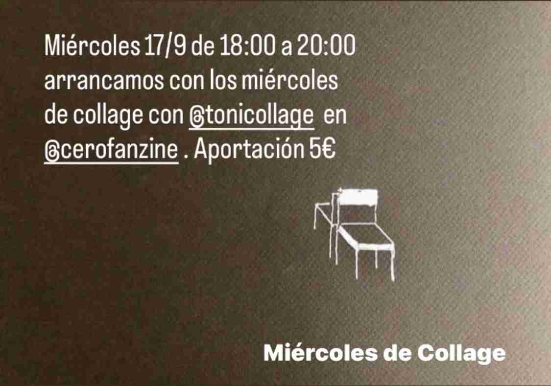 Taller "Miércoles de collage" con Toni Lemus en Cero Fanzine, Las Palmas de Gran Canaria.