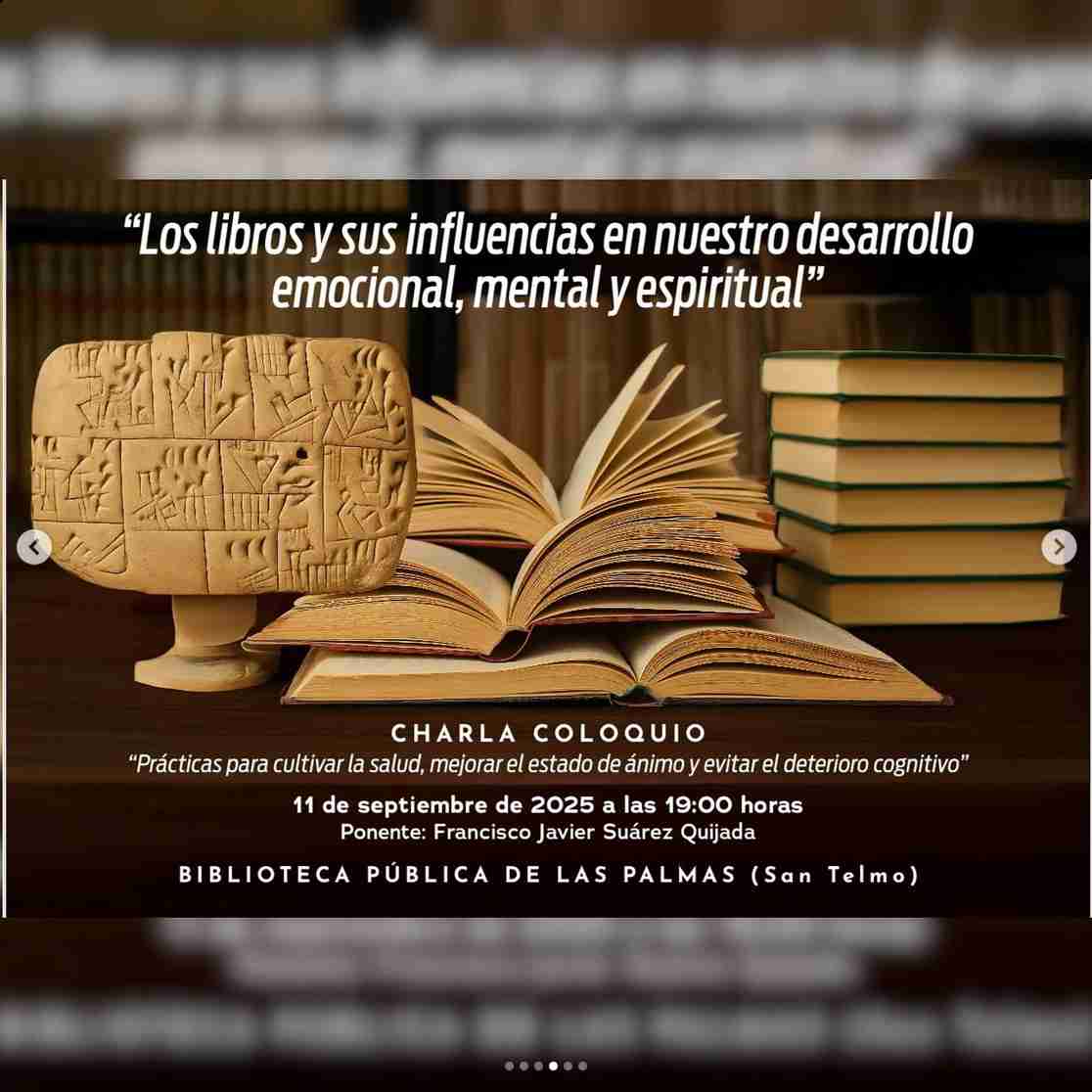 Charla - Los libros y sus influencias en nuestro desarrollo