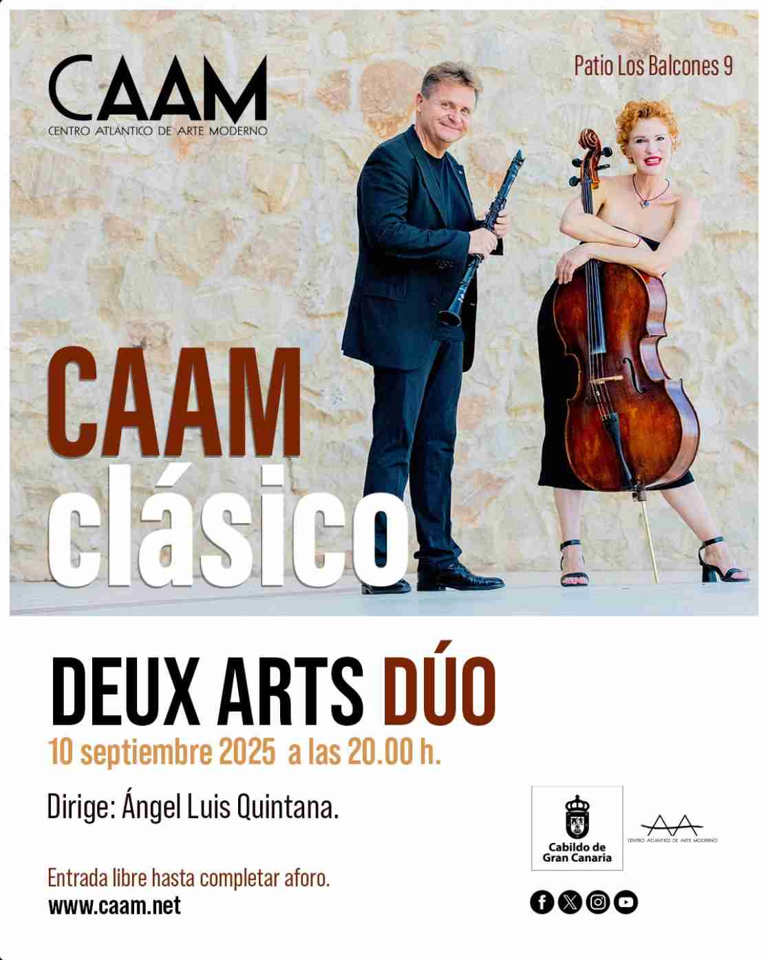 Concierto - Ciclo CAAMClásico: Deux Arts Dúo