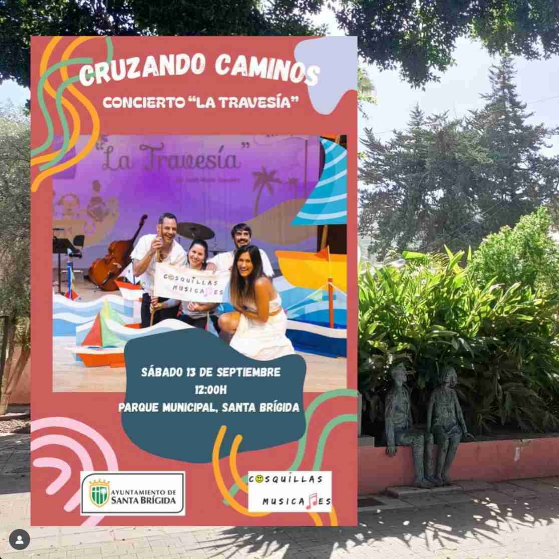 Infantil - Concierto "La travesía" a cargo del proyecto Cosquillas Musicales en el Parque Municipal de Santa Brígida, Gran Canaria.