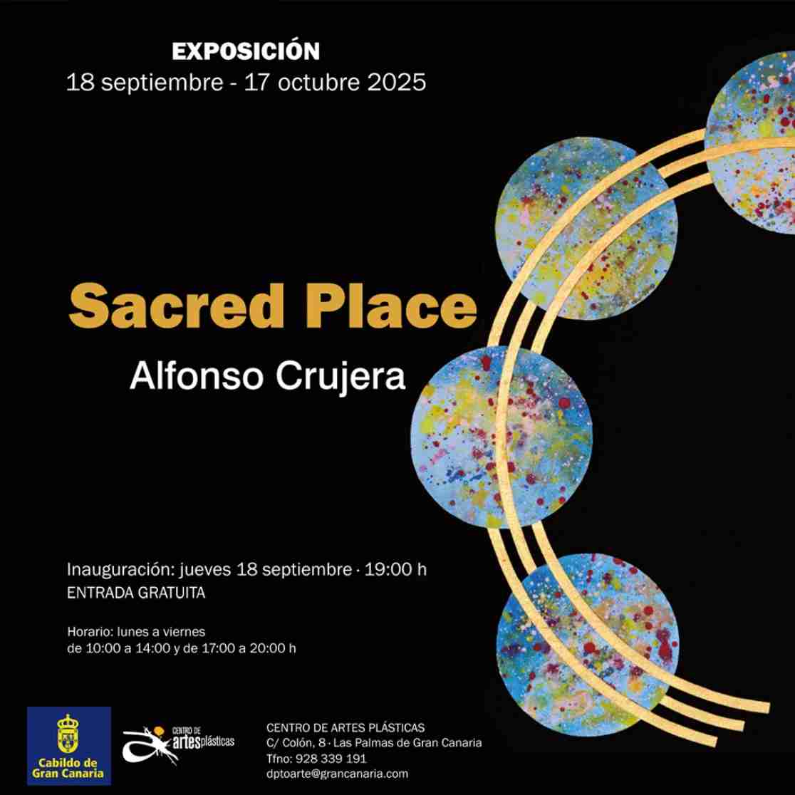 Inauguración de la Exposición "Sacred Place de Alfonso Crujera" en el Centro de Artes Plásticas, Las Palmas de Gran Canaria.