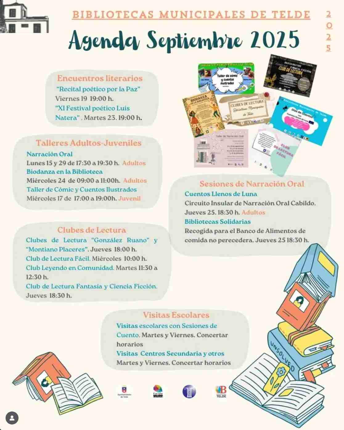 Agenda Septiembre Bibliotecas Municipales de Telde