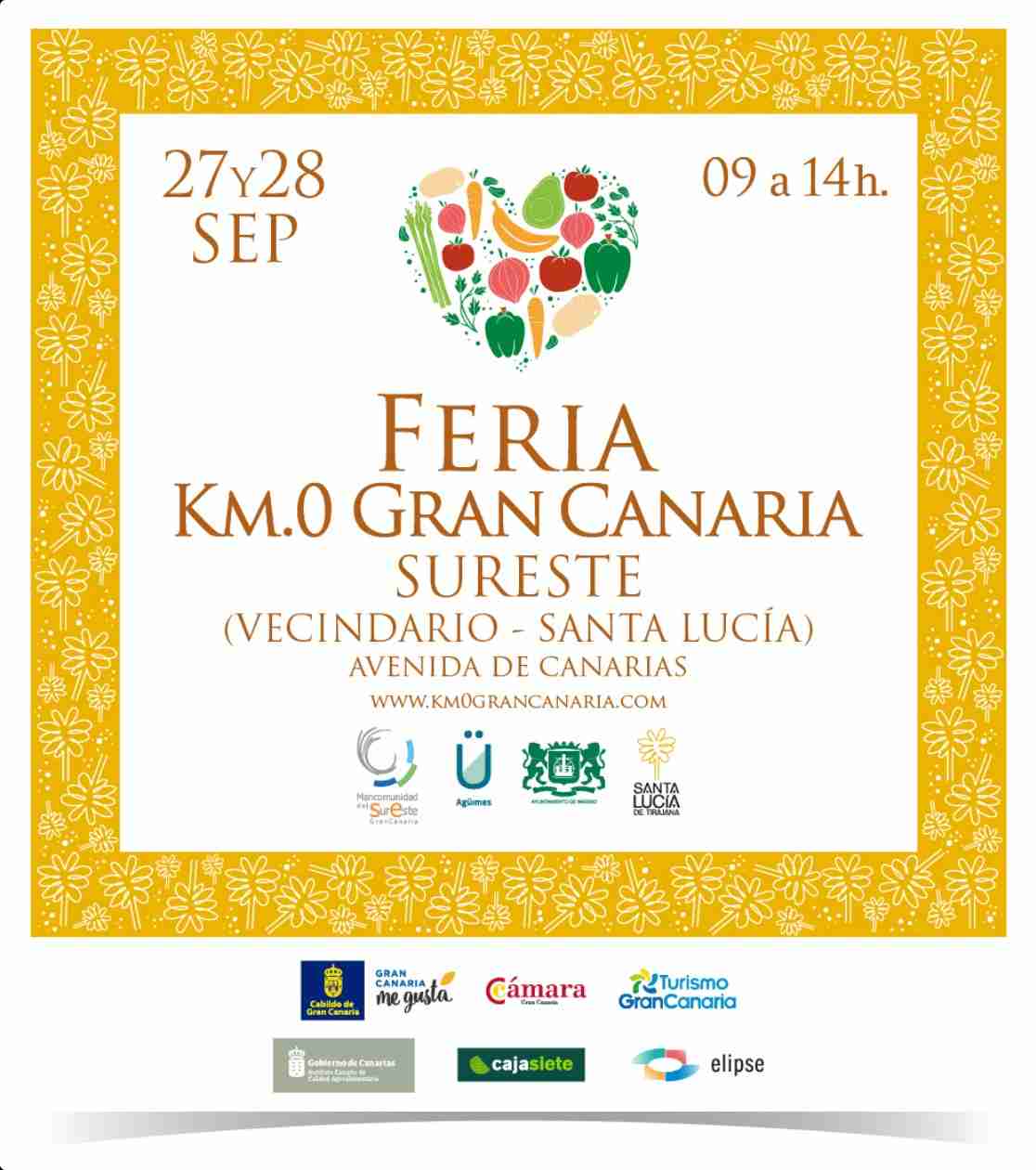 Feria Km.0 del Sureste en la Avenida de Canarias, Vecindario, Santa Lucía, Gran Canaria, los días 27 y 28 de septiembre.