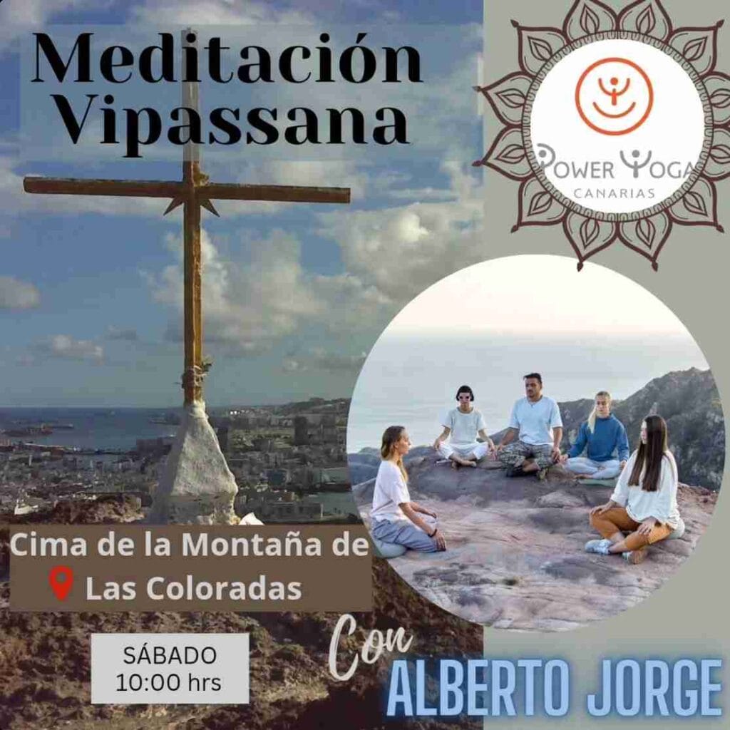 Meditación vipassana con Power Yoga en la Cima de la Montaña de Las Coloradas, Las Palmas de Gran Canaria.