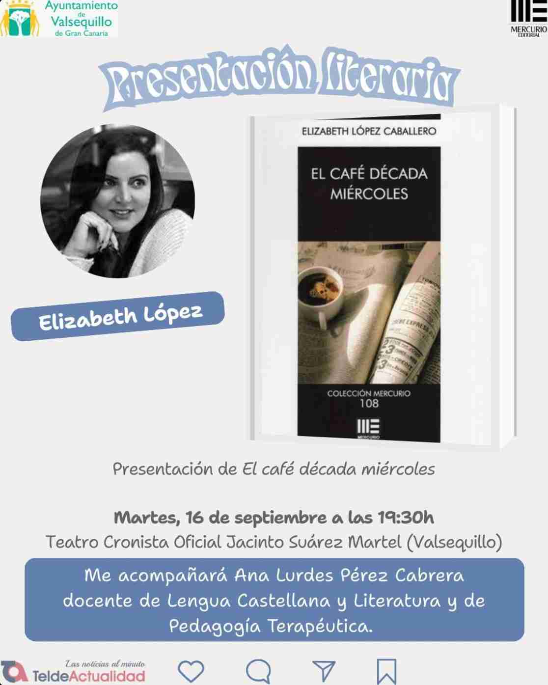 Presentación del libro «El café década miércoles», de Elisabeth López.