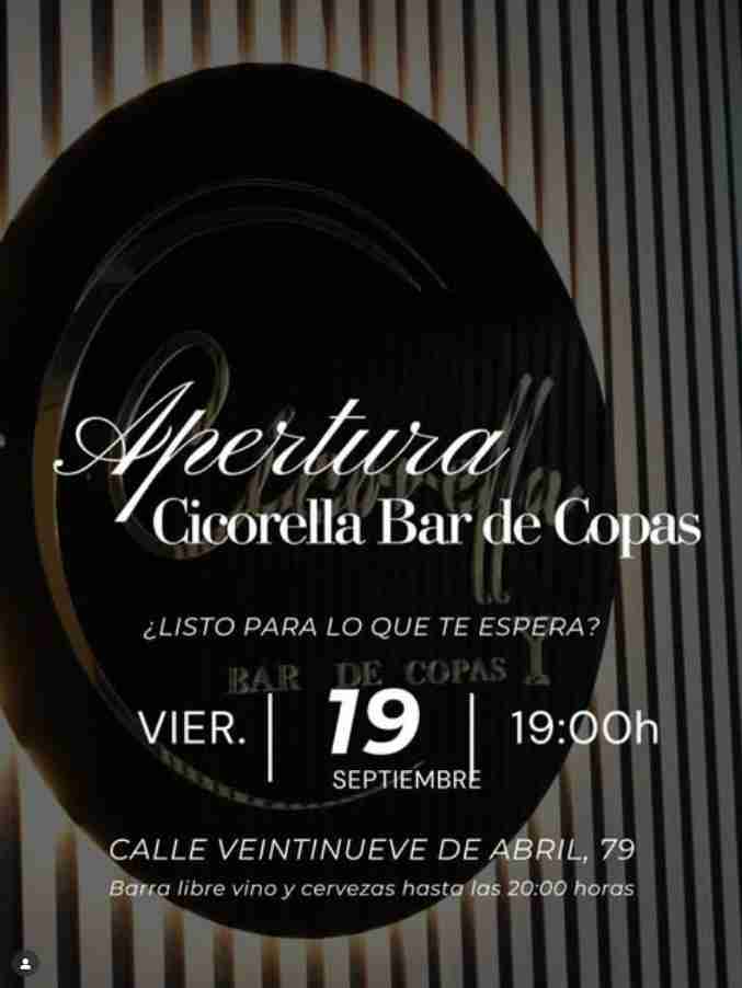 Inauguración de Cicorella Bar de copas, en Las Palmas de Gran Canaria.