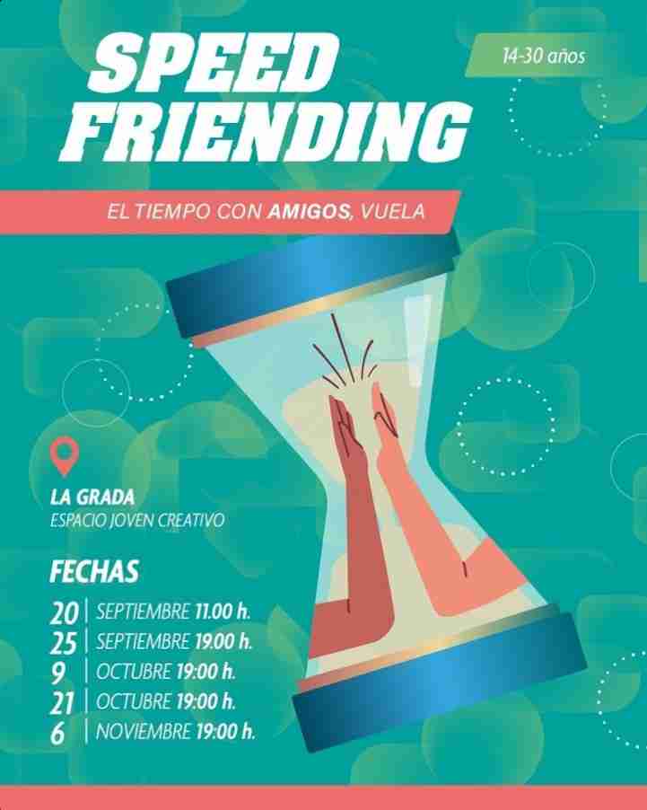 Jóvenes - Speed Friending en el Espacio La Grada de Las Palmas de Gran Canaria.