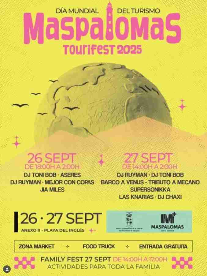 Festival - Maspalomas Tourifest 2025 en el CC Anexo II de Playa del Inglés, San Bartolomé, Gran Canaria