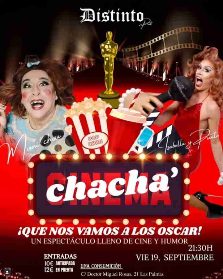 Humor - Chacha, nos vamos a los Óscars! en el Distinto Pub, Las Palmas de Gran Canaria.