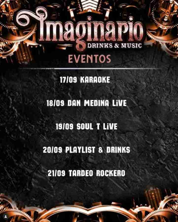 Programa Imaginario Drinks & Music 3ª semana Septiembre