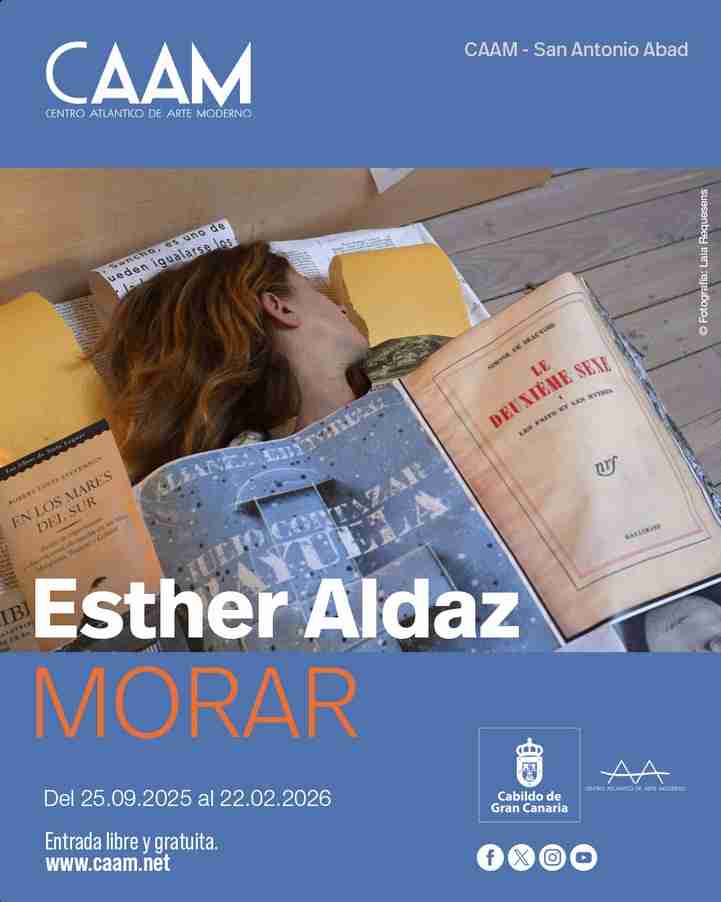 Inauguración de la Exposición "Esther Aldaz. Morar" en el Centro Atlántico de Arte Moderno (San Antonio Abad), Las Palmas de Gran Canaria.