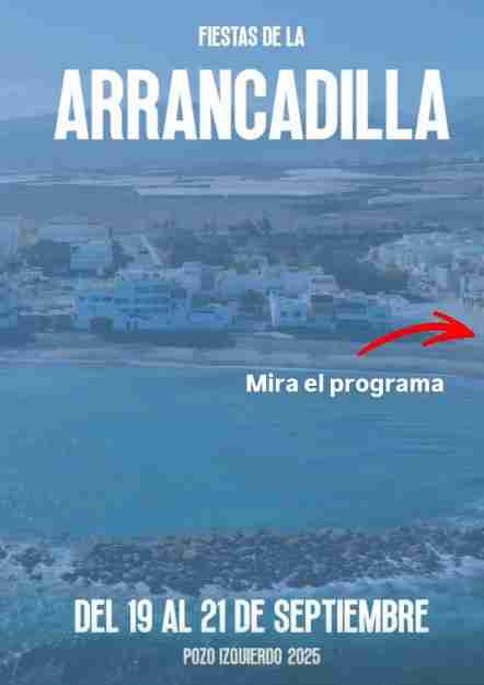 Programa de las Fiestas de la Arrancadilla en Pozo Izquierdo, Santa Lucía, Gran Canaria
