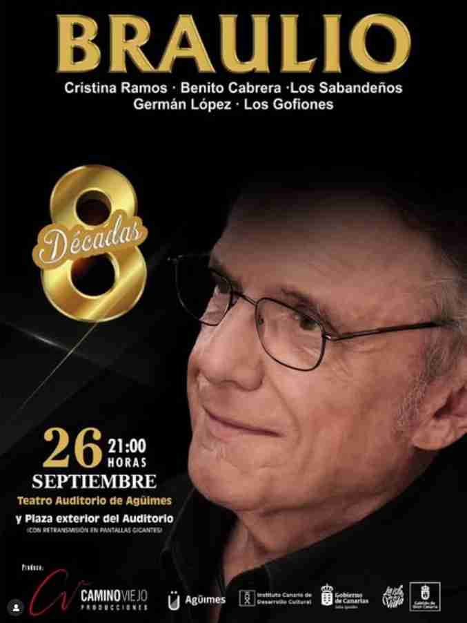 Concierto de Braulio en el Teatro Auditorio de Agüimes, Gran Canaria.
