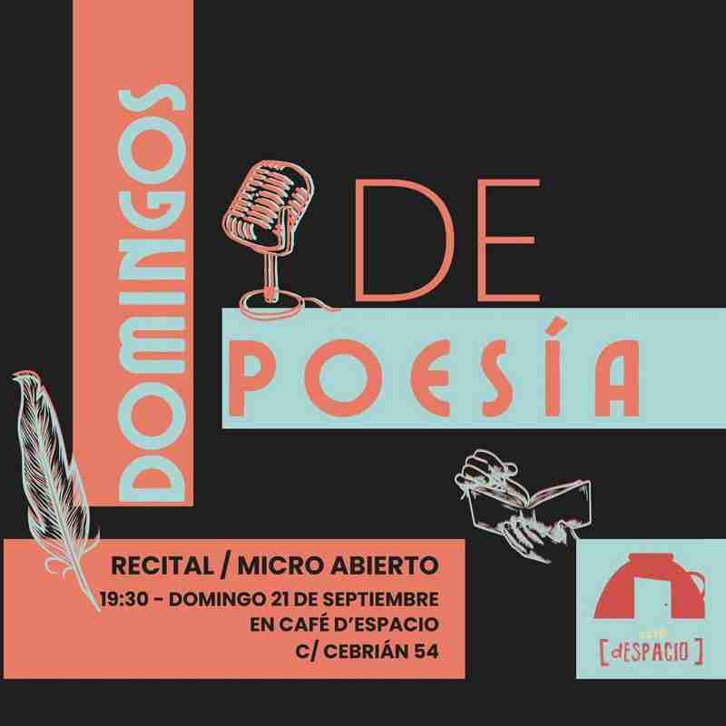Micro abierto de poesía y recital en Café d'Espacio, Las Palmas de Gran Canaria.