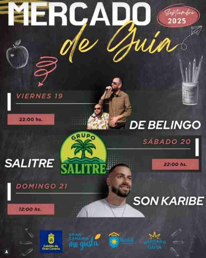 Música en el mercado de Guía 3ª semana Septiembre
