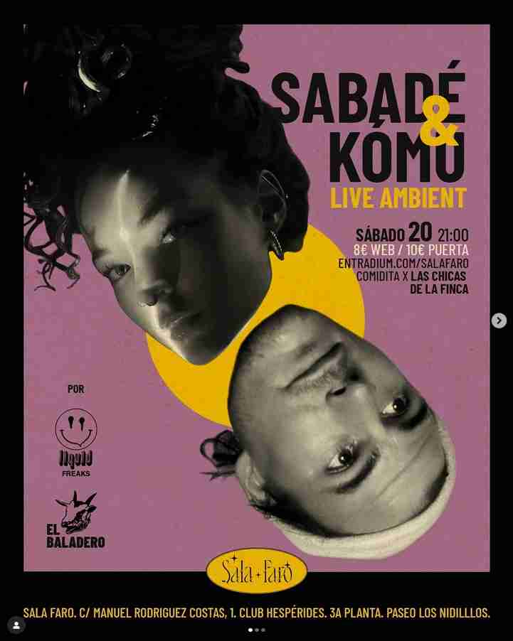 Fiesta - Sabadé & Kómu Live Ambient en Sala Faro, Las Palmas de Gran Canaria.