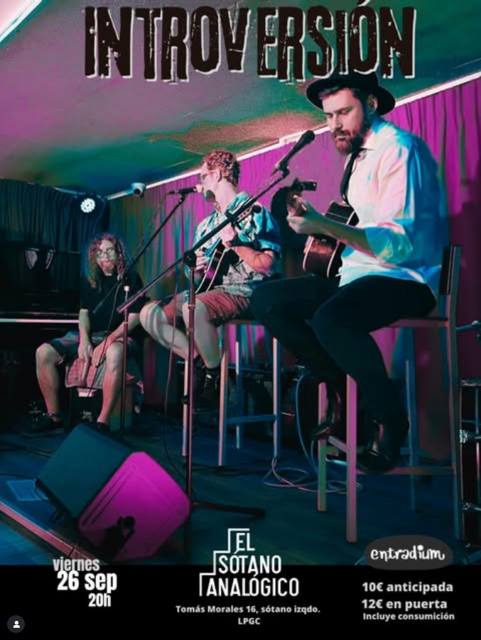 Concierto de Introversión en el Sótano Analógico, Las Palmas de Gran Canaria.